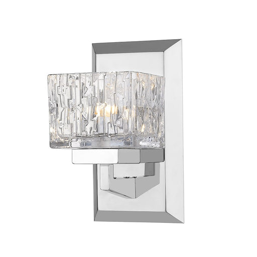 Z-Lite Rubicon 1 Light 8.75" Wall Sconce, Chrome, Clear - 1927-1S-CH-LED