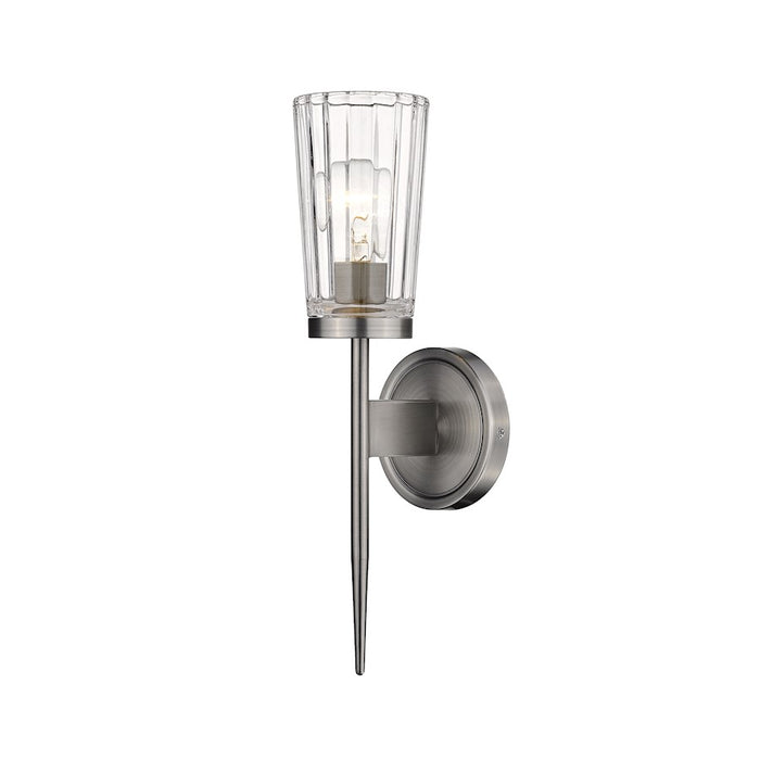 Z-Lite Flair Wall Sconce, Antique Nickel