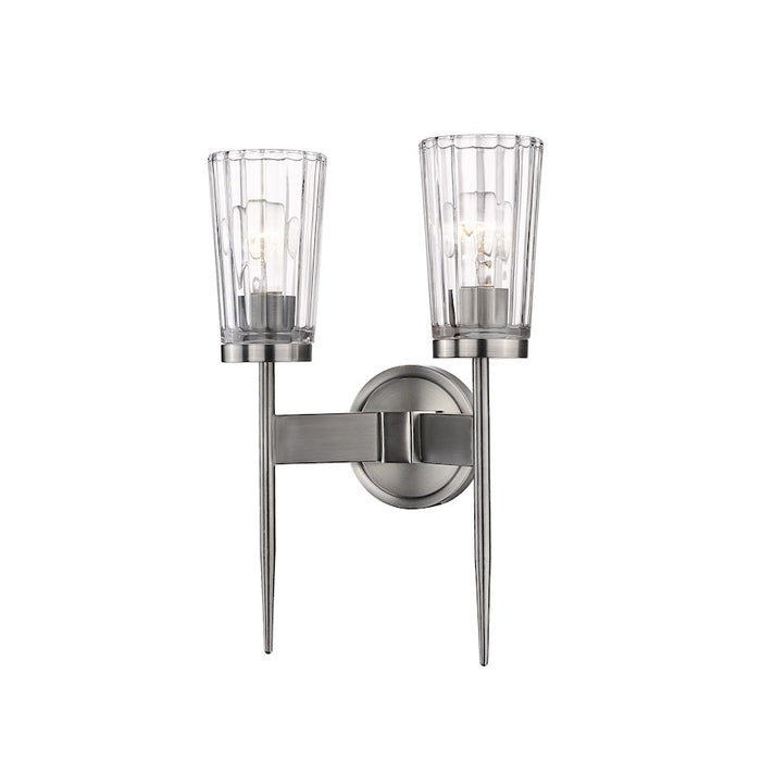Z-Lite Flair Wall Sconce, Antique Nickel