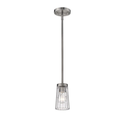 1 Light Mini Pendant, Antique Nickel