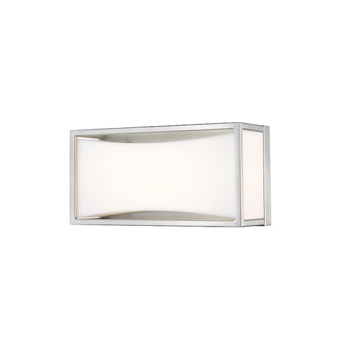 Z-Lite Baden 1 Light Vanity, Brushed Nickel, Frosted White - 1933-8BN-LED