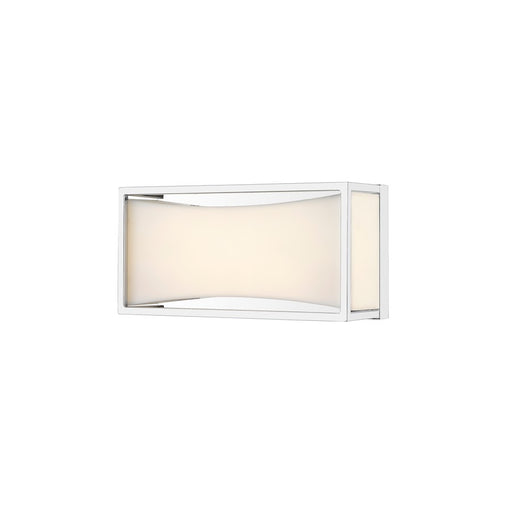 Z-Lite Baden 1 Light Vanity, Chrome, Frosted White - 1933-8CH-LED