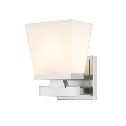 Z-Lite Astor 1 Light Wall Sconce, Brushed Nickel/Etched Opal - 1937-1S-BN