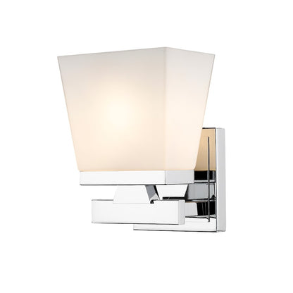 Z-Lite Astor 1 Light Wall Sconce, Chrome/Etched Opal - 1937-1S-CH