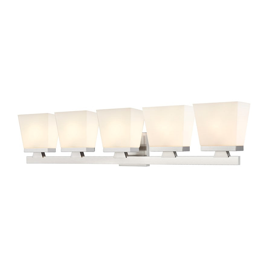 Z-Lite Astor 5 Light Vanity, Brushed Nickel/Etched Opal - 1937-5V-BN