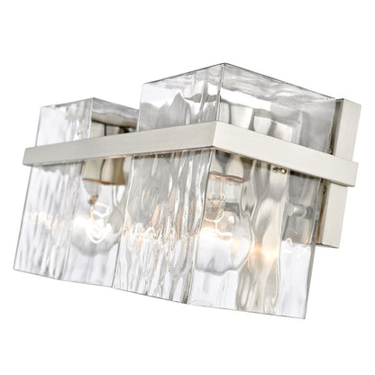 2 Light Bathroom Vanity Light, Clear