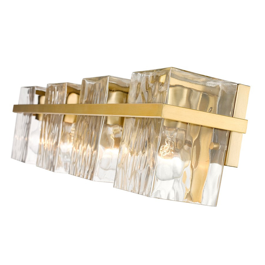 4 Light Bathroom Vanity Light, Clear