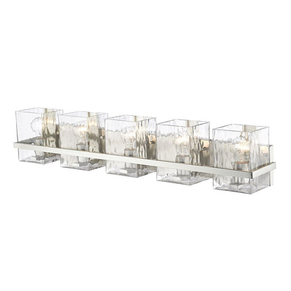 5 Light Bathroom Vanity Light, Clear