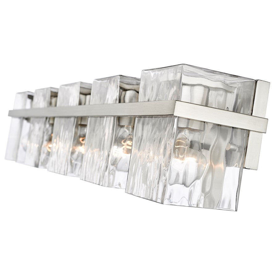 5 Light Bathroom Vanity Light, Clear