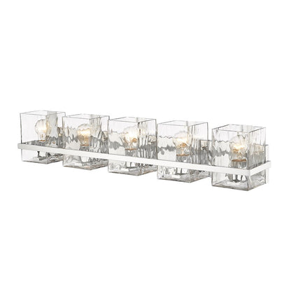 5 Light Bathroom Vanity Light, Clear