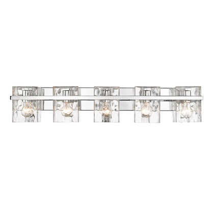 5 Light Bathroom Vanity Light, Clear