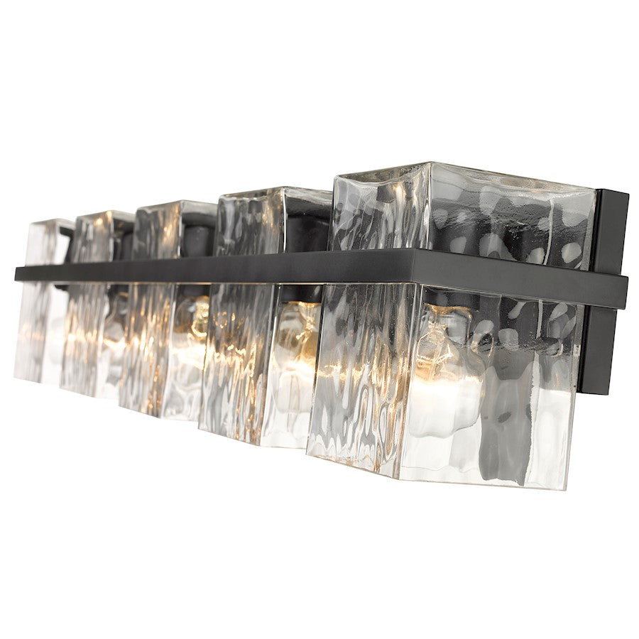 5 Light Bathroom Vanity Light, Clear