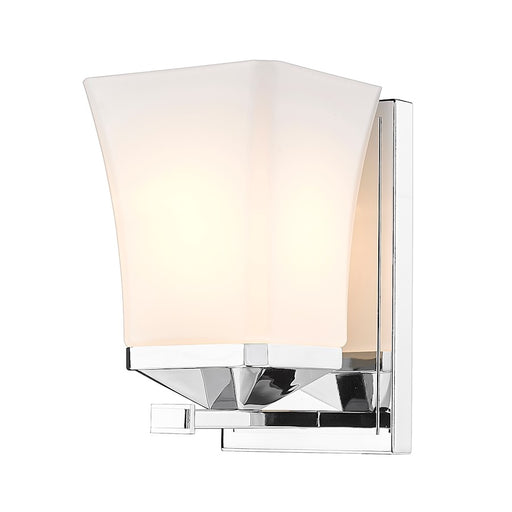 Z-Lite Darcy 1 Light Wall Sconce, Chrome/Etched Opal - 1939-1S-CH