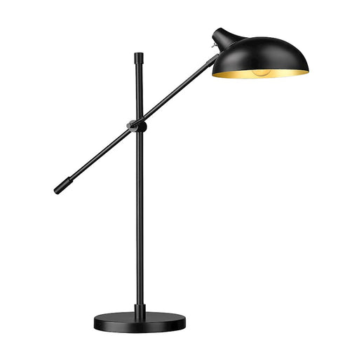 Z-Lite Bellamy 1 Light Table Lamp, Black/Outer Black, Inner Golden - 1942TL-MB