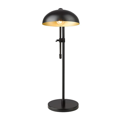 Bellamy Table Lamp, Black/Outer Black, Inner Golden