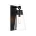 Z-Lite Wentworth 1 Light 16" Wall Sconce in Matte Black/Clear - 2300-1SL-MB