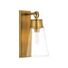 Z-Lite Wentworth 1 Light 16" Wall Sconce in Rubbed Brass/Clear - 2300-1SL-RB