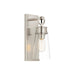 Z-Lite Wentworth 1 Light 12" Wall Sconce in Brushed Nickel/Clear - 2300-1SS-BN