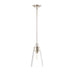 Z-Lite Wentworth 1 Light 8" Pendant in Brushed Nickel/Clear - 2300P8-BN