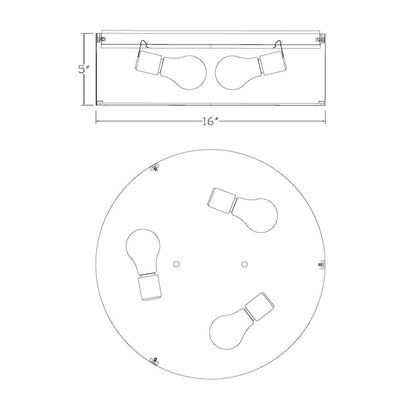 Z-Lite Harley Flush Mount