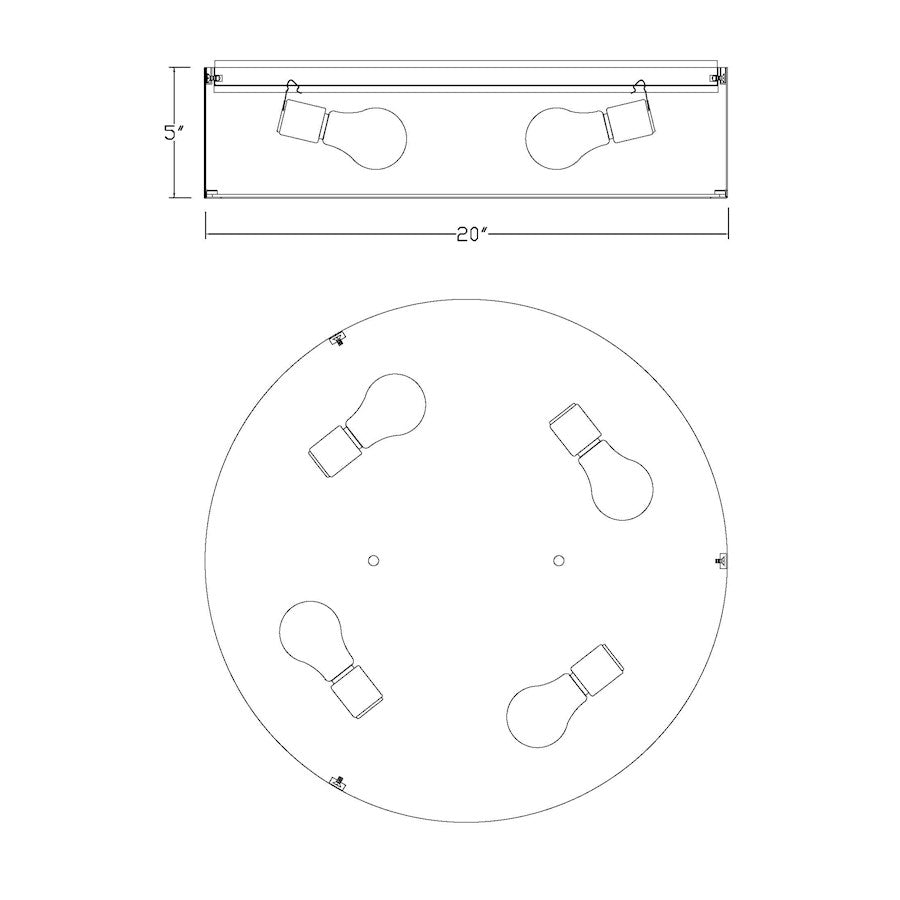 Z-Lite Harley Flush Mount