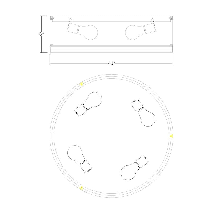 Z-Lite Arlo 1 Light Flush Mount