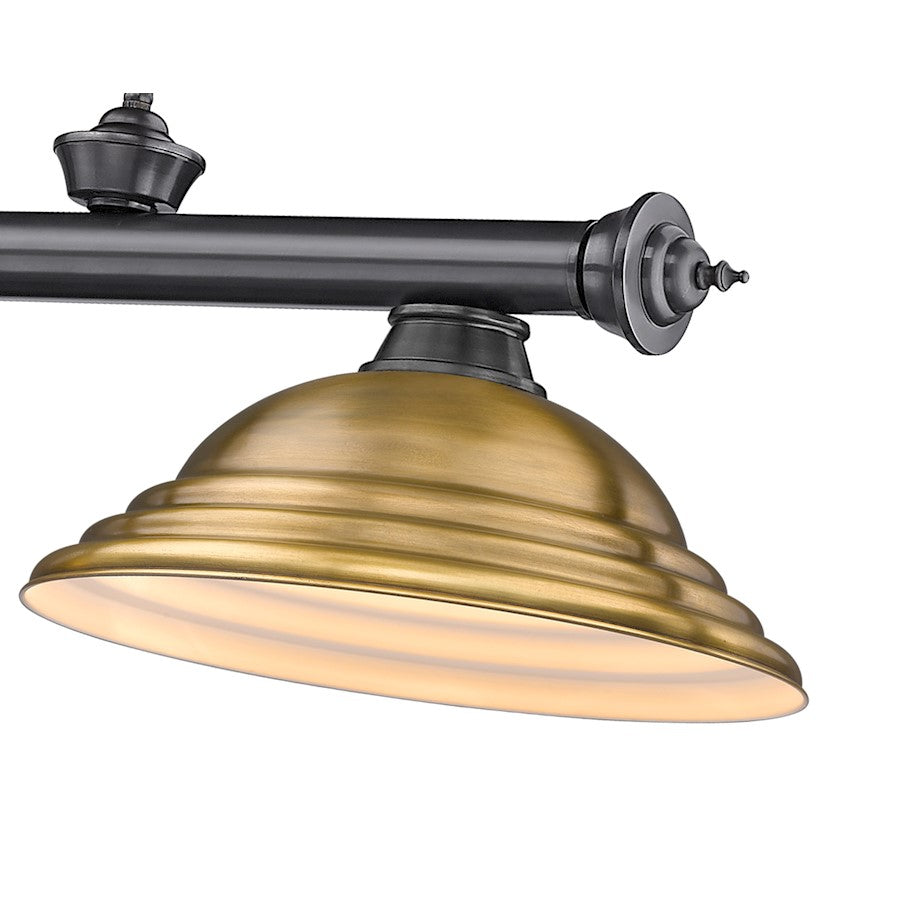 Z-Lite Cordon 58" Billiard, Bronze Plated