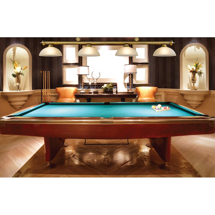 Z-Lite Cordon Round Billiard, White Linen