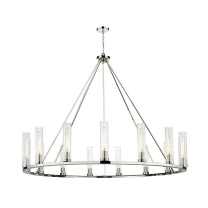 Z-Lite Beau 15 Light Chandelier in Polished Nickel/Clear - 3031-15PN