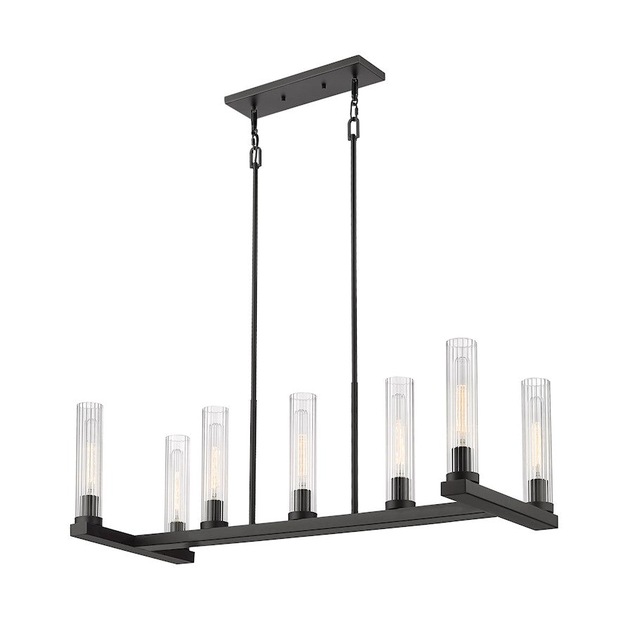 Z-Lite Beau 7 Light Chandelier in Bronze /Clear - 3031-7L-BRZ