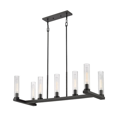 Z-Lite Beau 7 Light Chandelier in Bronze /Clear - 3031-7L-BRZ