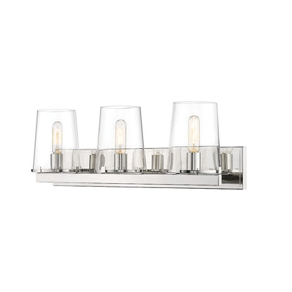 Z-Lite Callista 3 Light Vanity in Polished Nickel/Clear - 3032-3V-PN