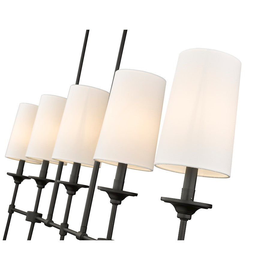 5 Light Chandelier, Off White