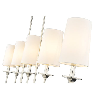 5 Light Chandelier, Off White