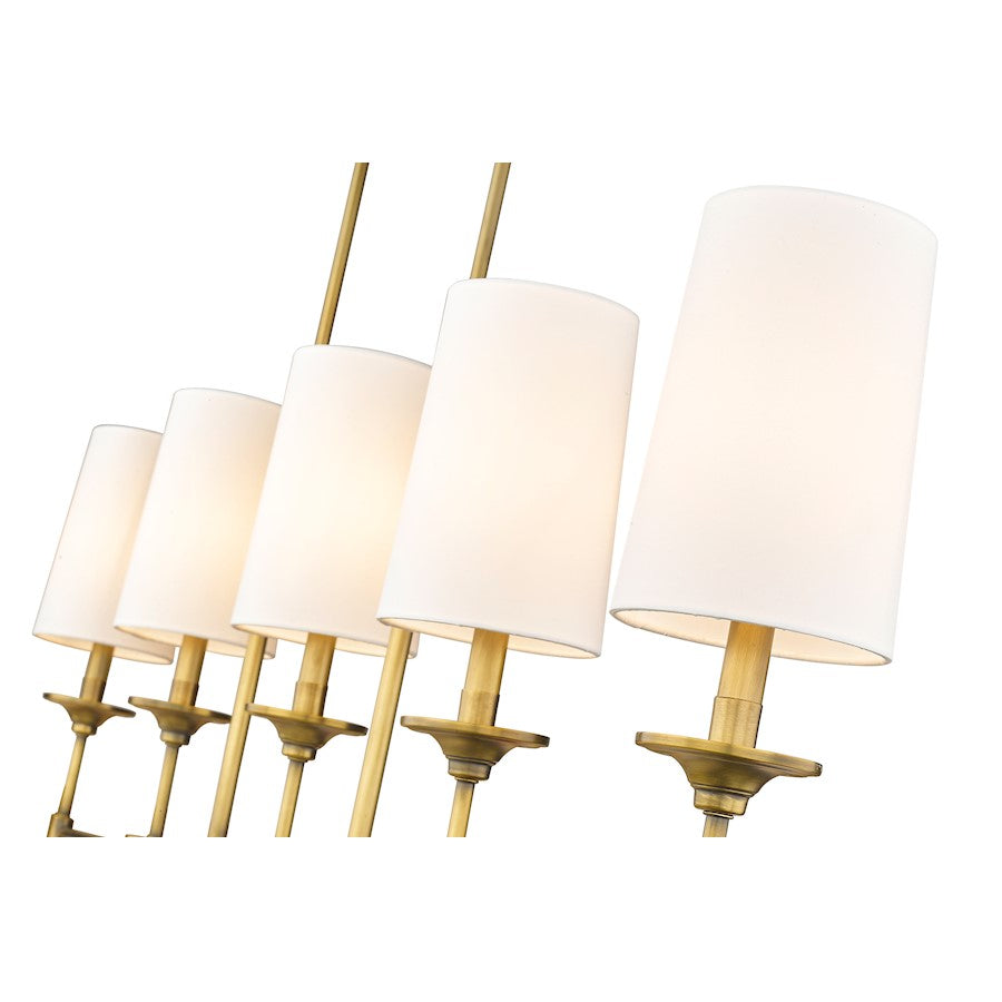 5 Light Chandelier, Off White