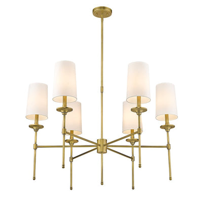 5 Light 28" Chandelier, Off White