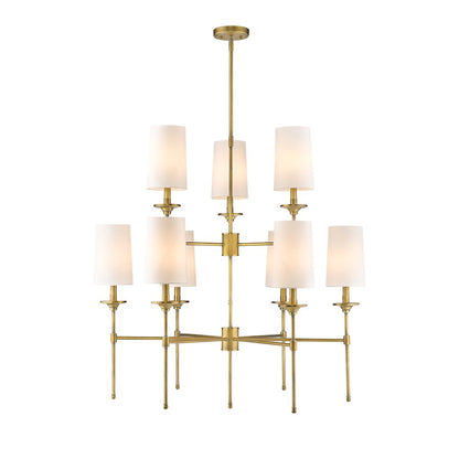 5 Light 28" Chandelier, Off White