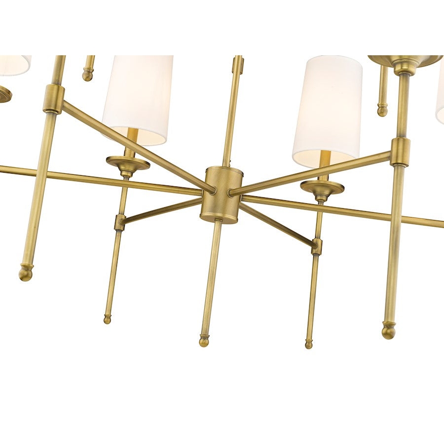 5 Light 28" Chandelier, Off White