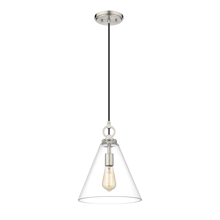 1 Light 11.5" Pendant, Clear