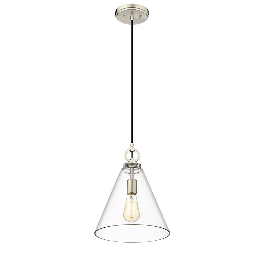 1 Light 11.5" Pendant, Clear