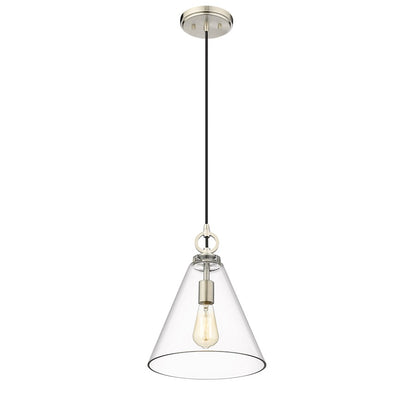 1 Light 11.5" Pendant, Clear