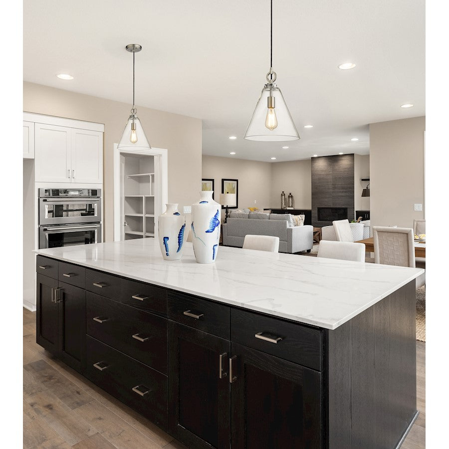 1 Light 11.5" Pendant, Clear