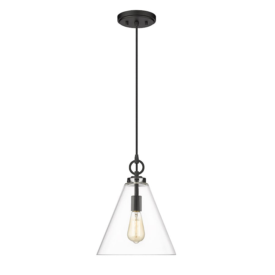 1 Light 11.5" Pendant, Clear