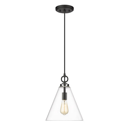 1 Light 11.5" Pendant, Clear