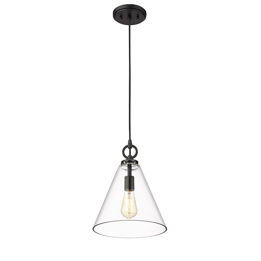 1 Light 11.5" Pendant, Clear