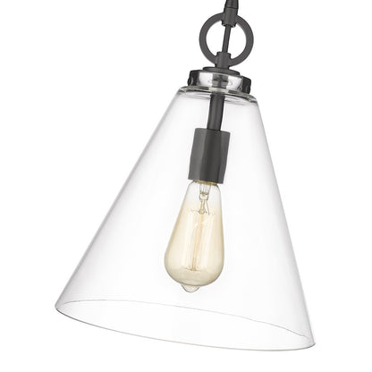 1 Light 11.5" Pendant, Clear
