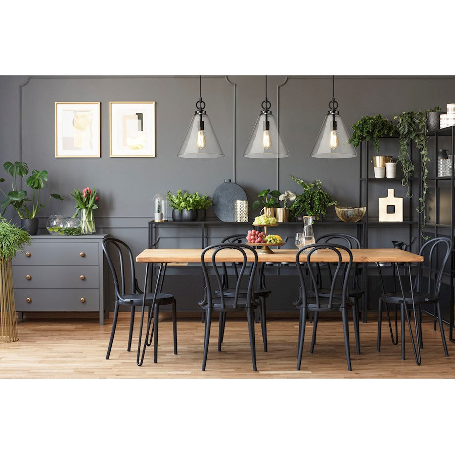 1 Light 11.5" Pendant, Clear