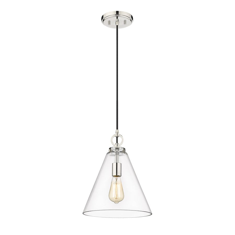 1 Light 11.5" Pendant, Clear