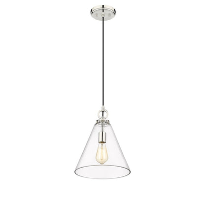 1 Light 11.5" Pendant, Clear