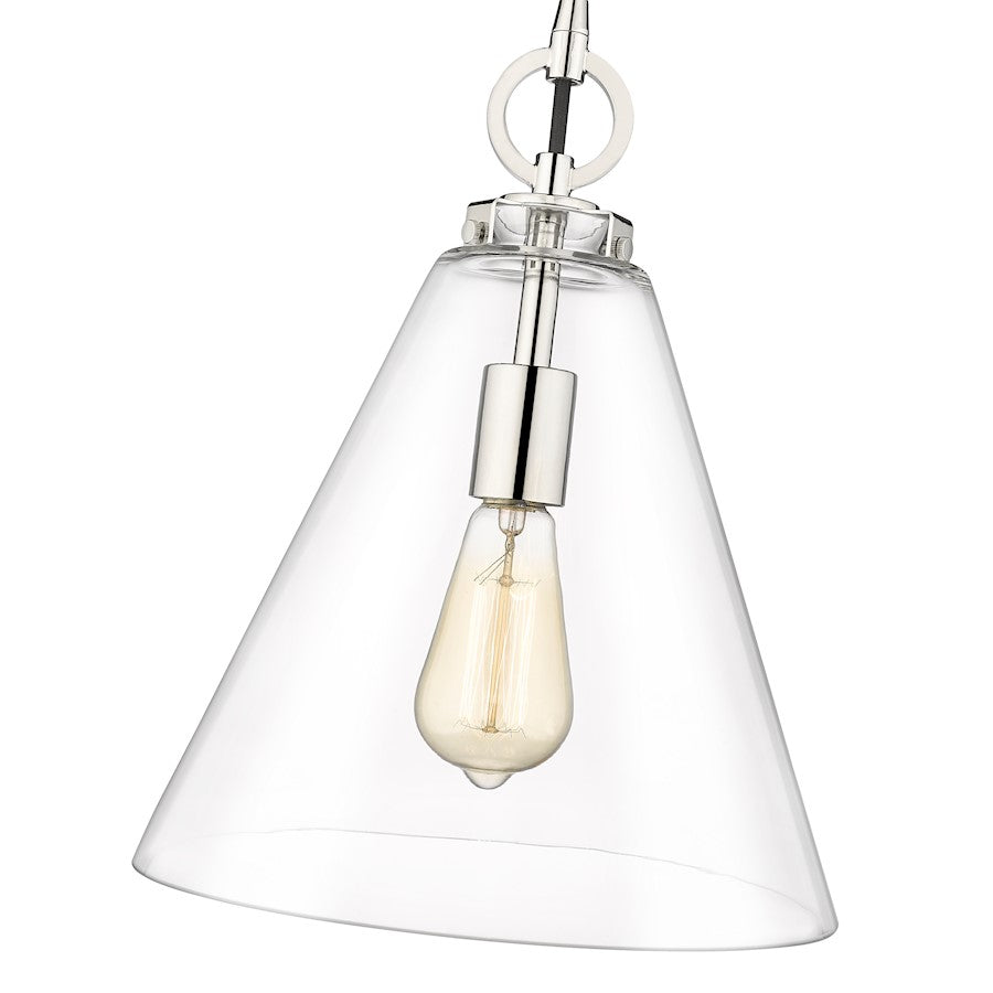 1 Light 11.5" Pendant, Clear